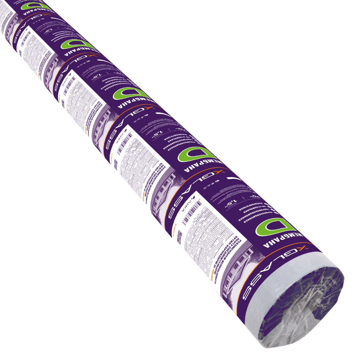 Мембрана D Хglass гидроизоляционная пароизоляционная универсальная высокой прочности 1,5х46,66 м 70м2