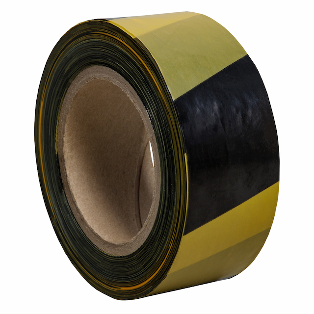 Лента для ограждений TDStels желто-черная 50 мм 200 м (э)